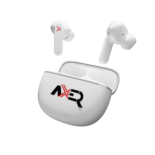 Axer K035 V2.0 Newly Launched Truly Wireless in Ear Earbuds, Light Weight Edition, Comfort Fit, 120H Stand by Time, 40H Playtime, Low Latency for Smooth Gaming, Sweat Resistance, Smooth Touch Controls Glossy White
